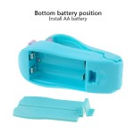 Mini device for sealing plastic bags, blue color